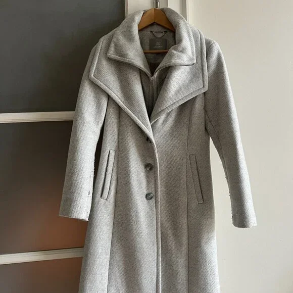 SOIA & KYO Wool Double Collar Coat - Picture 3 of 5